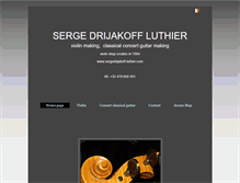 Tablet Screenshot of en.sergedrijakoff-luthier.com